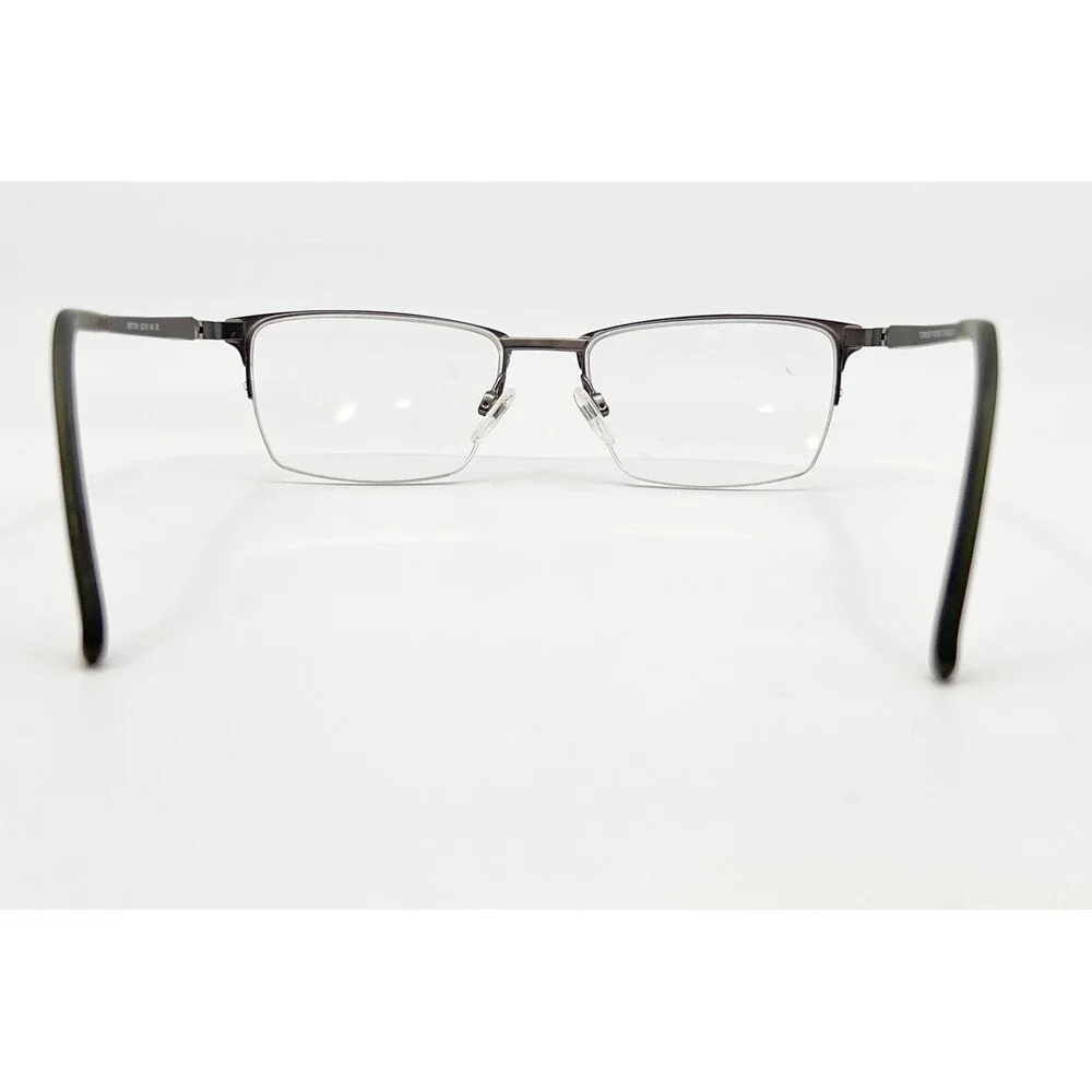 Turboflex Eyeglasses Mens Brown Semi Rimless TF241 52-18-145 20